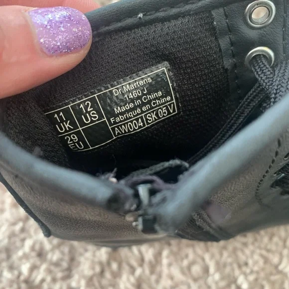 Dr Martens Pascal Moo Boots Black Leather Lace-Up Boots - Picture 13 of 16